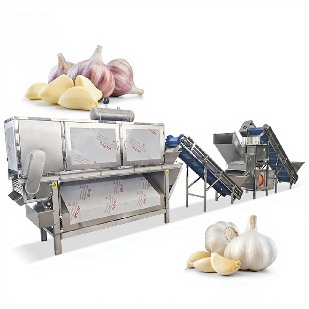 FOODLINE Condiment Factory Garlic Peeler Even Air Blowing Multi Batch Garlic Clove Processing Equipment