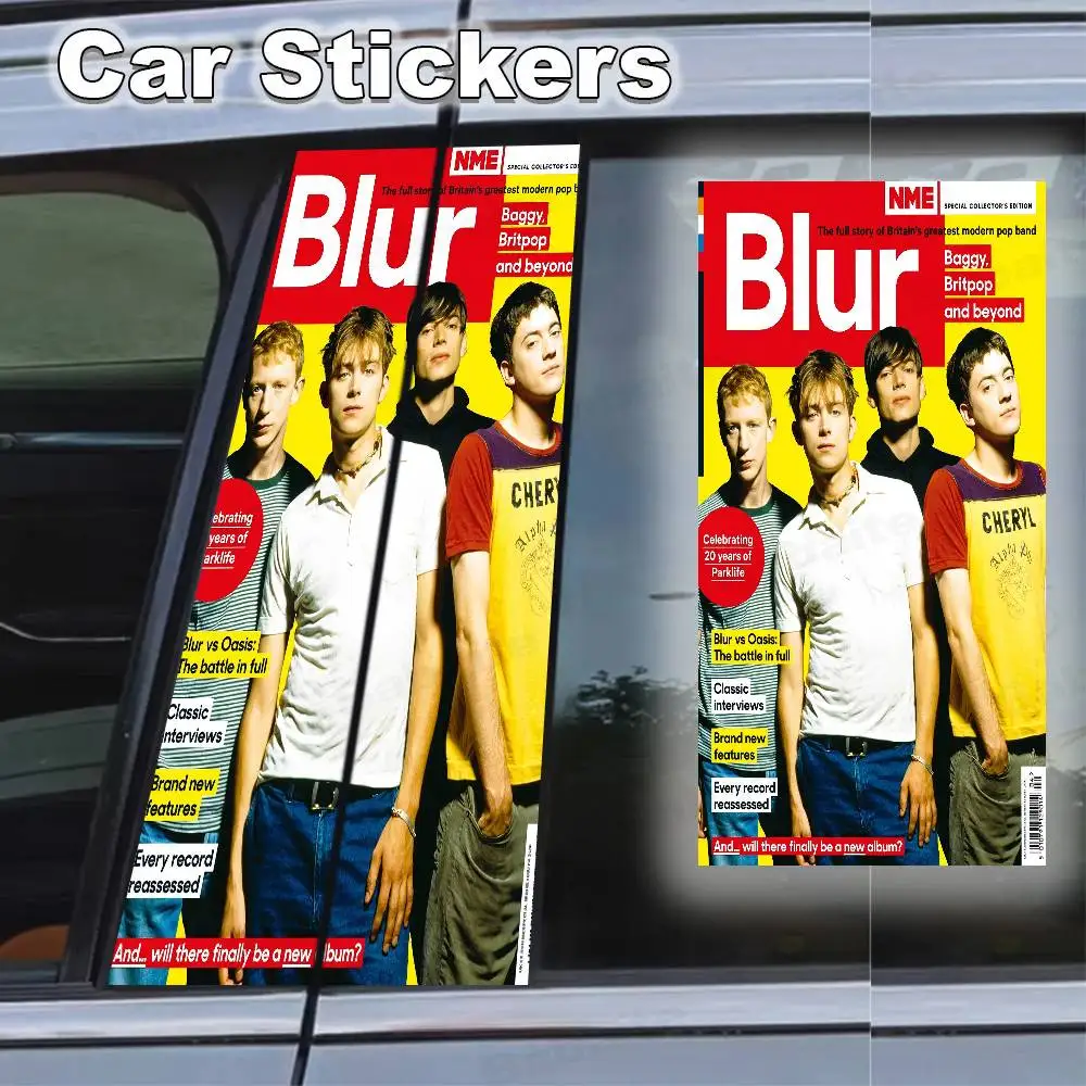 

Band Musik Rapper Blur Автомобильная наклейка Автомобильные наклейки на столб B Водонепроницаемый декор Крышка царапин Автомобильные двери Столб Украшение автомобиля