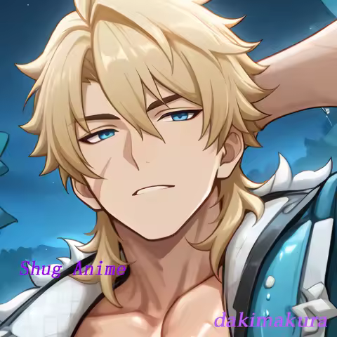 Dakimakura Anime Varka Genshin Impact 5 futa Double-sided Print Life-size Body Pillow Cover Bedding Gifts