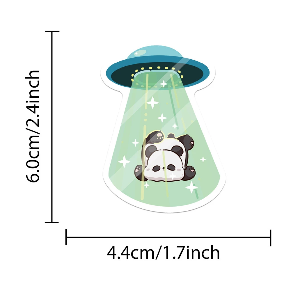 Autocollants de décoration d'animaux UFO Kawaii pour enfants, décalcomanies graffiti amusantes, scrapbooking de téléphone, jouet mignon, bagages, 10 pièces, 30 pièces, 50 pièces