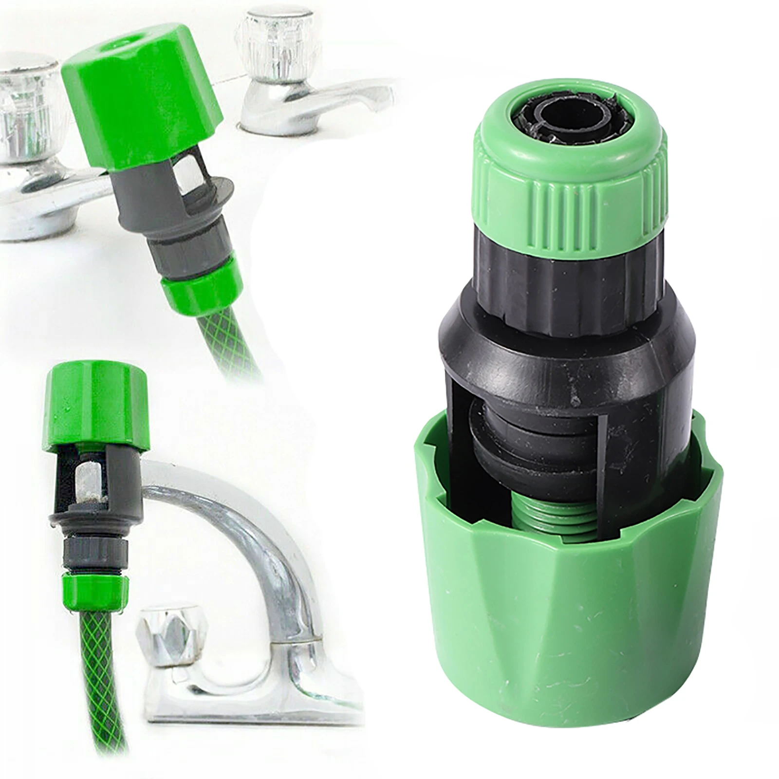 Faucet Universal Hose Connector Kitchen Quick Coupling Garden Watering Irrigation Water Pipe Adapter Reusable Connecting Pieces