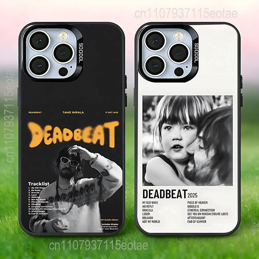 

Deadbeat T-Tame I-Impala Phone Case For iPhone 17,16,15,14,13,12,11,Pro,XS,Max,Plus,Mini,SE4,E Black Matte Shockproof Cover