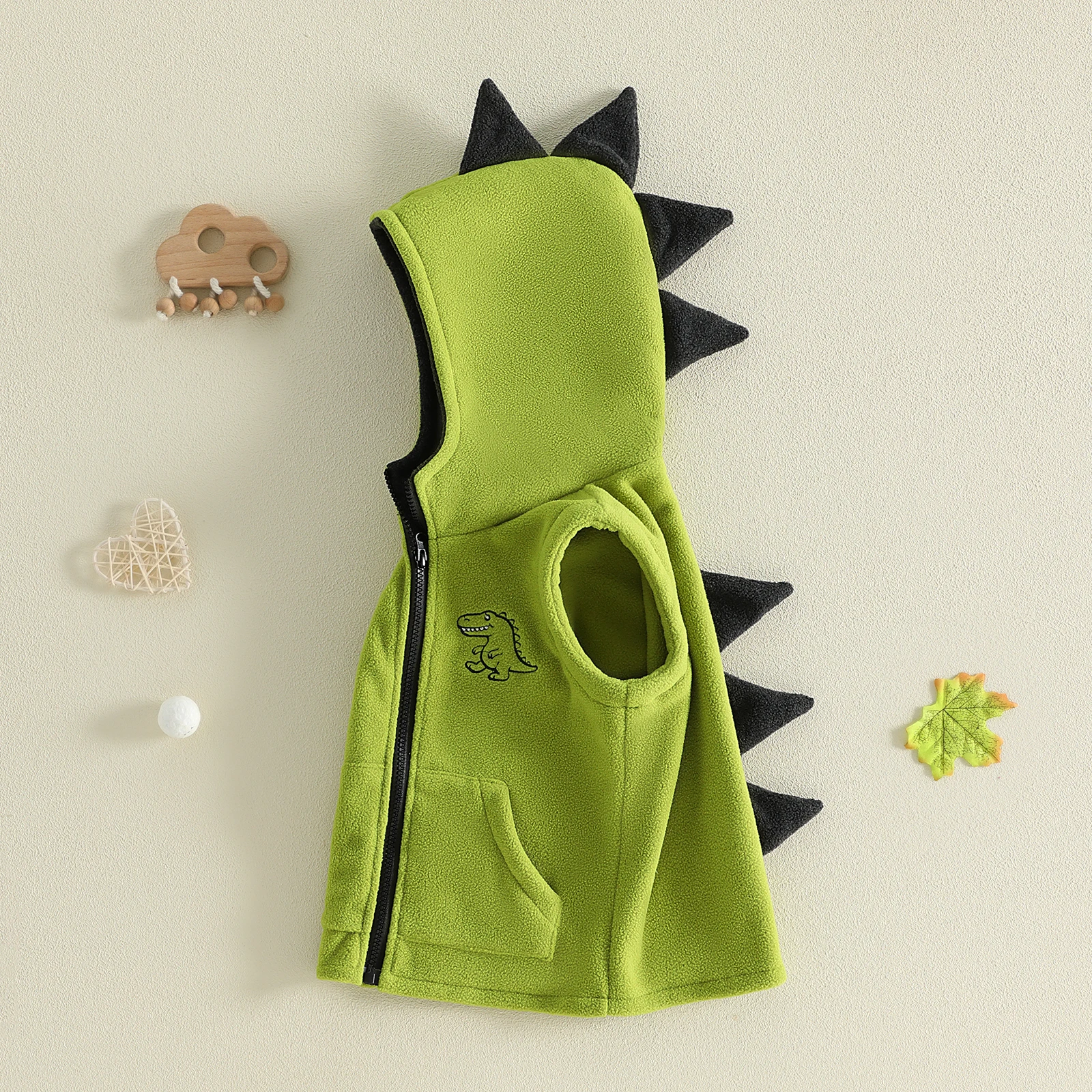 Toddler Boy Winter Fleece Jacket - سترة صوفية بغطاء للرأس للأولاد الصغار،