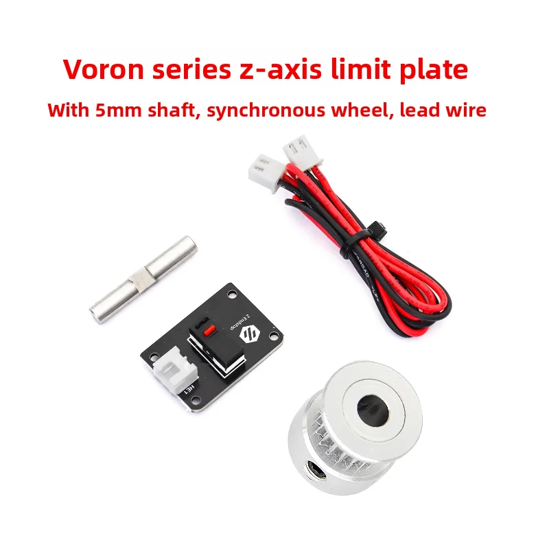 Voron 2.4 Z Axis Limit Micro Switch PCB Module with Shaft & Timing Pulley