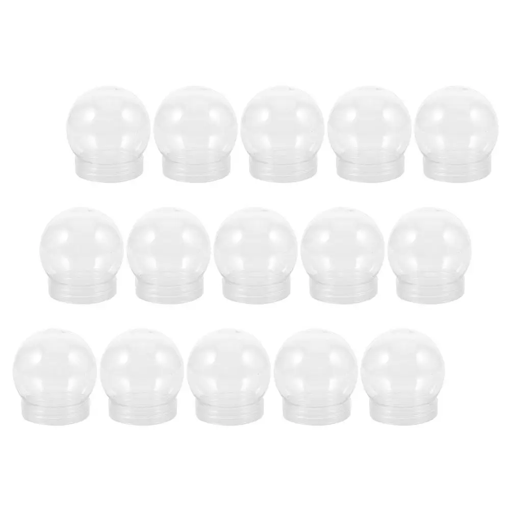 

Набор из 15 аксессуаров для снежных шаров: прозрачные пластиковые шары для праздничных поделок, рождественского декора, украшений в стиле зимней сказки