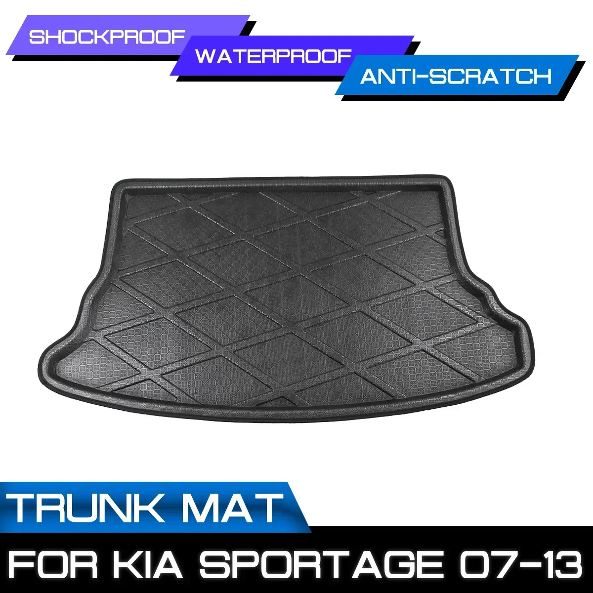 Car Floor Mat Carpet For KIA Sportage 2007 2008 2009 2010 2011 2012 2013 Rear Trunk Anti-mud Cover