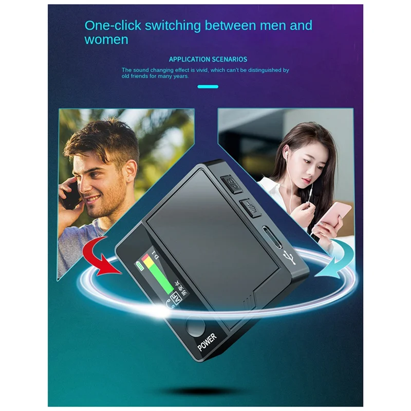 

Voice Changer Mini Sound Card Portable Voice Amplifier Live Voice Changing Modulator Suitable For PC Mobile Computer Durable