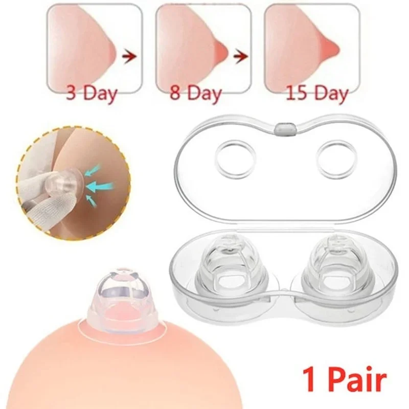 Soft Silicone Nipple Corrector Nipple Suckers Suction Nipple Aspirator Puller Flat Inverted Retraction Nipple Treatment Redress