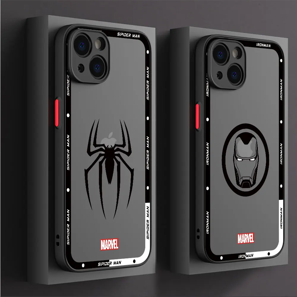 Marvel Deadpool Wolverine Case for Apple iPhone XS Max 13 Mini 15ProMax 14 Pro XR 7 8 Plus 11 Pro SE 12 Luxury Matte Cover