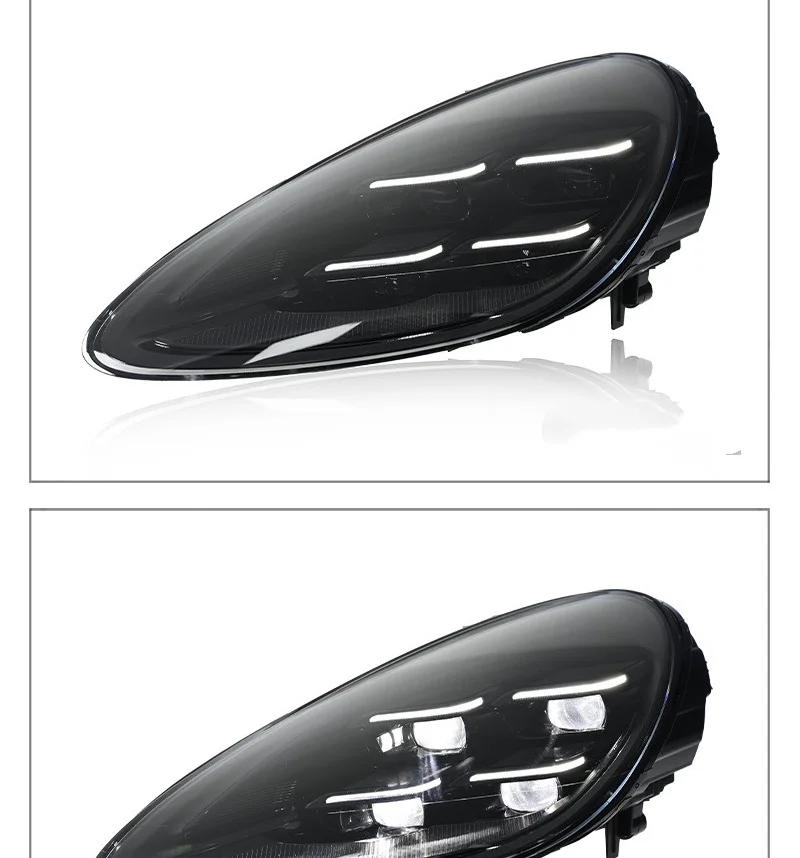 for 11-17 Porsche Cayenne Headlight Assemblies Cayenne Old and New Models 24 matrix Lights Flow Turning Near Far Lights