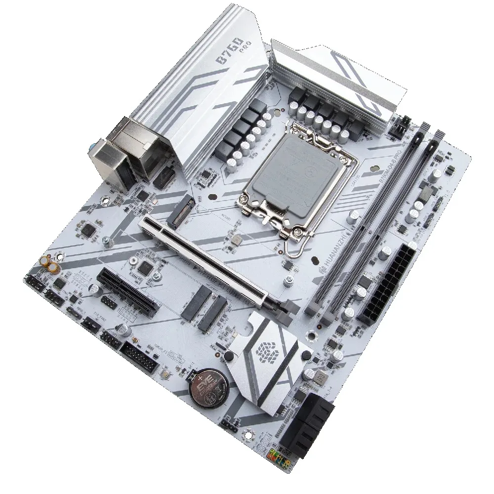 Placa base HUANANZHI B760M D4 M-ATX DDR4 compatible con 12 13 Gen B760 Intel LGA 1700 CPU 12100F 12400F 12490F 12700F 13600F 5V ARGB