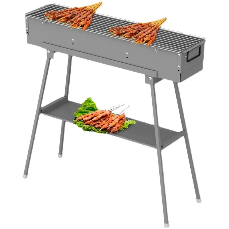 Bbq Grill Thickened Lamb Kebabs Commercial Bbq Grill for Home Grill 18cm Inner Width