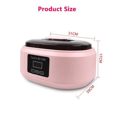 Imagen 2 del producto Calentador de cera de 200W para manos y pies, depilación corporal para baño, sincronización Digital, máquina de terapia de granos de cera para hombres y mujeres, Spa, cuidado de la piel suave