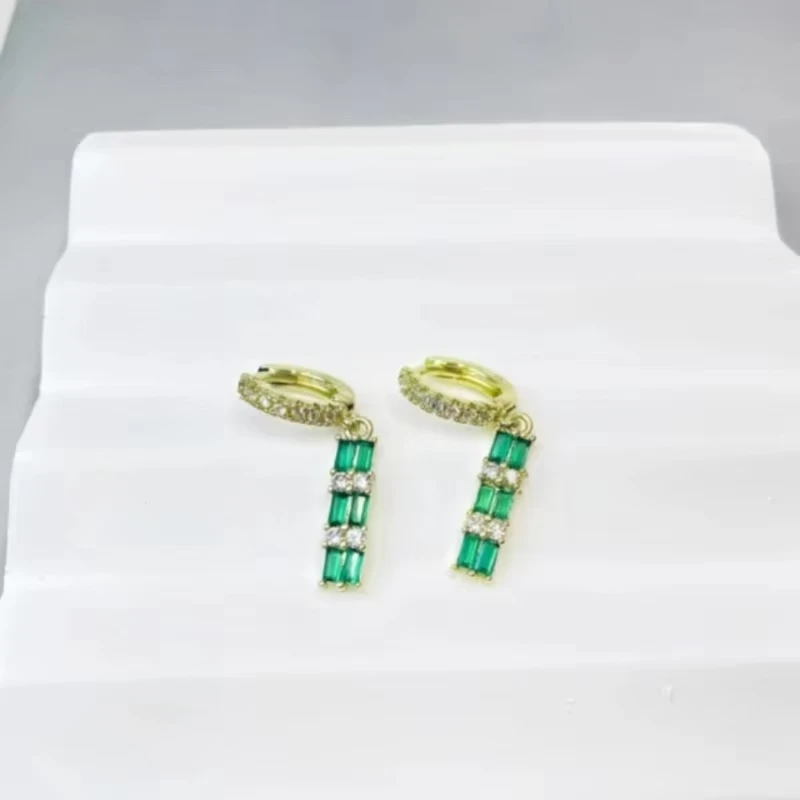 Boucles d'oreilles en pierre d'oeil de chat pour femmes, boucles d'oreilles en œil d'ange, bijoux de tempérament luxueux, vert, Zcomprend sur pendentif, accessoires cadeaux