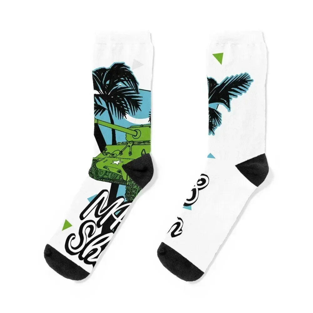 

M4A3E8 Sherman Socks gift set sport halloween Male Socks Women's