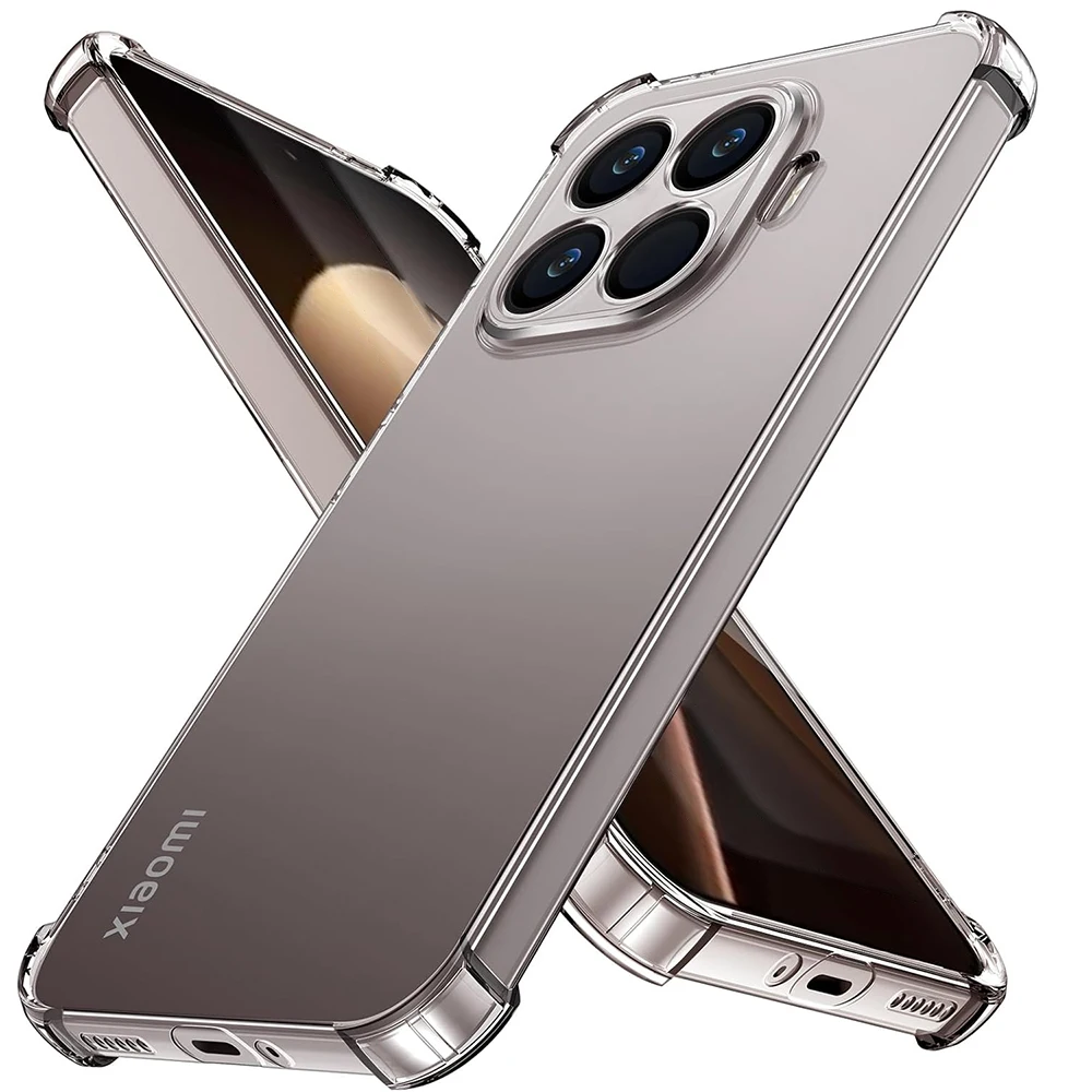 

Противоударный силиконовый мягкий чехол для Xiaomi 15T 15 15S Pro, прозрачный ультратонкий чехол для Xiaomi 17 Pro Max, чехол с подушкой безопасности