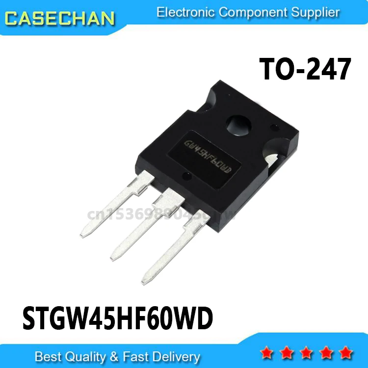 10PCS New and Original GW45HF60WD 45HF60W STGW45HF60WD  45A 600V TO-247