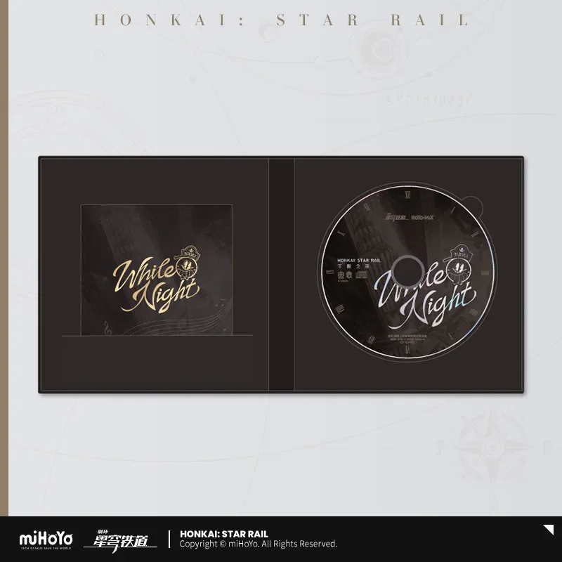 [Genuine] MiHoYo Official Honkai Star Rail Original Authentic WHITE NIGHT Physical CD Album Songs + Accompaniment Birthday Gift