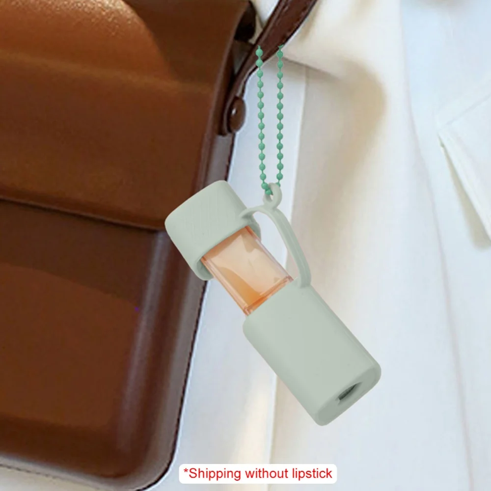Mini Lipstick Cosmetic Bag Silicone Portable Lipgloss Bag Lip Gloss Travel Bag Lip Balm Storage Sleeve for Cup