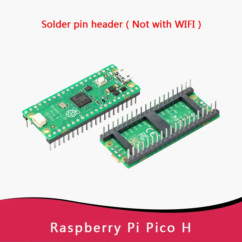 Novo raspberry pi pico com placa de desenvolvimento wi-fi sem fio, kits pico, pico h com cabeçalho pino, suporte mciropython/c/c + +