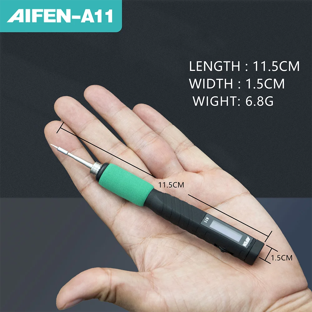 AIFEN A11 Soldering Station USB Soldering Iron  Compatible Original Soldering Iron Tip C210 Portable Welding Rework Station