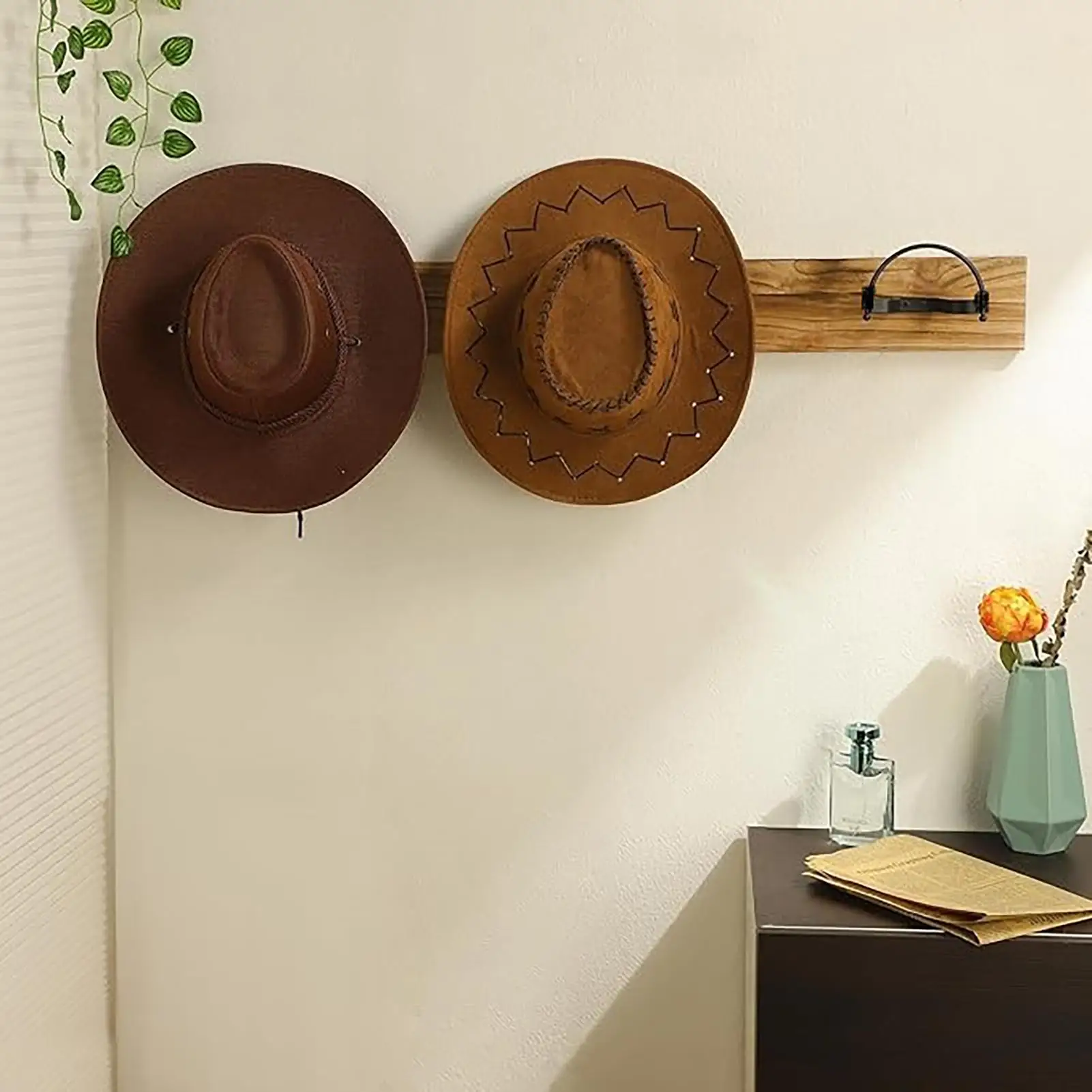 Cowboy Hat Holder Metal Wall Mounted Baseball Hats Rack Metal Hat Holder Wall Mounted Hats Rack for Jacket Display Rack