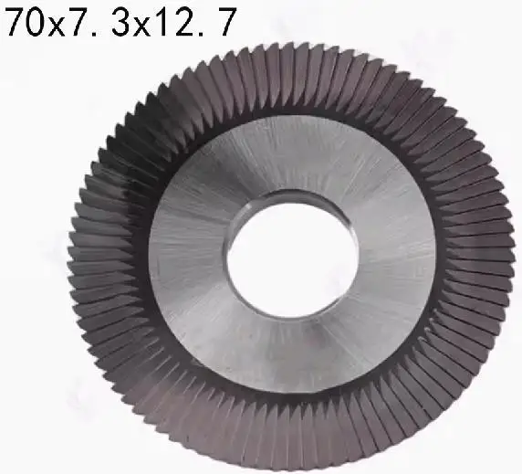 Single-angle milling cutter HJ0012 hjp0012 HJ0111 70x7.3x12.7 70x1.15x25.4 for GL-888A GL-888C GL-368 KL818A iron key machine