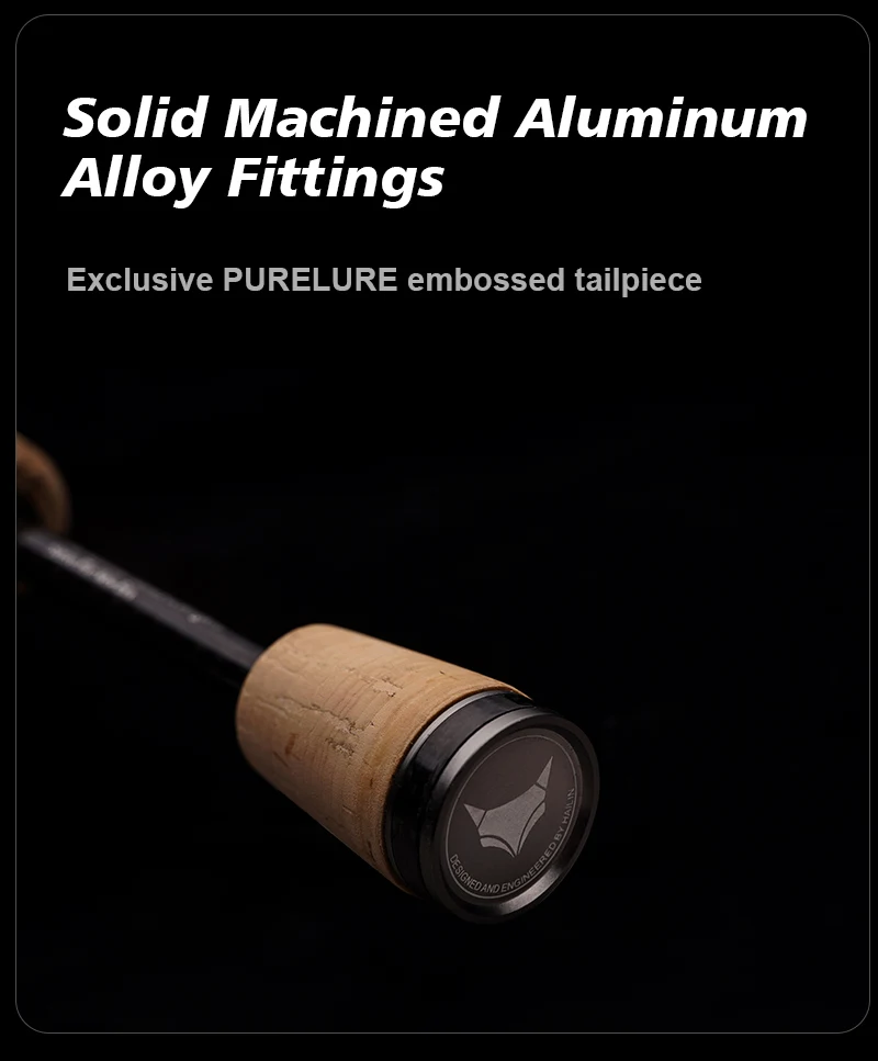 PURELURE TITANIUM-T XUL BFS Angelrute 0,5-6g Wurfgewicht 5FT 6FT für Barsch, Forelle, Bass Spinn- und Wurfangeln FUJI Guide Bracket F MF Action – Detail 7