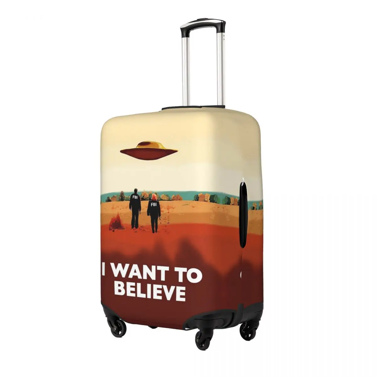 

The X Files I Want To Believe ФБР П Защитный чехол для чемодана Эластичные защитные чехлы для багажа для 18-32 дюймов