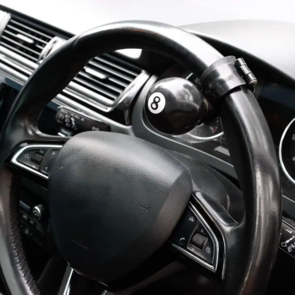 

Black Billiard Ball Steering Wheel Spinner Turning Handle Heavy Duty Steering Wheel Booster Spinner Handle Comfort Grip