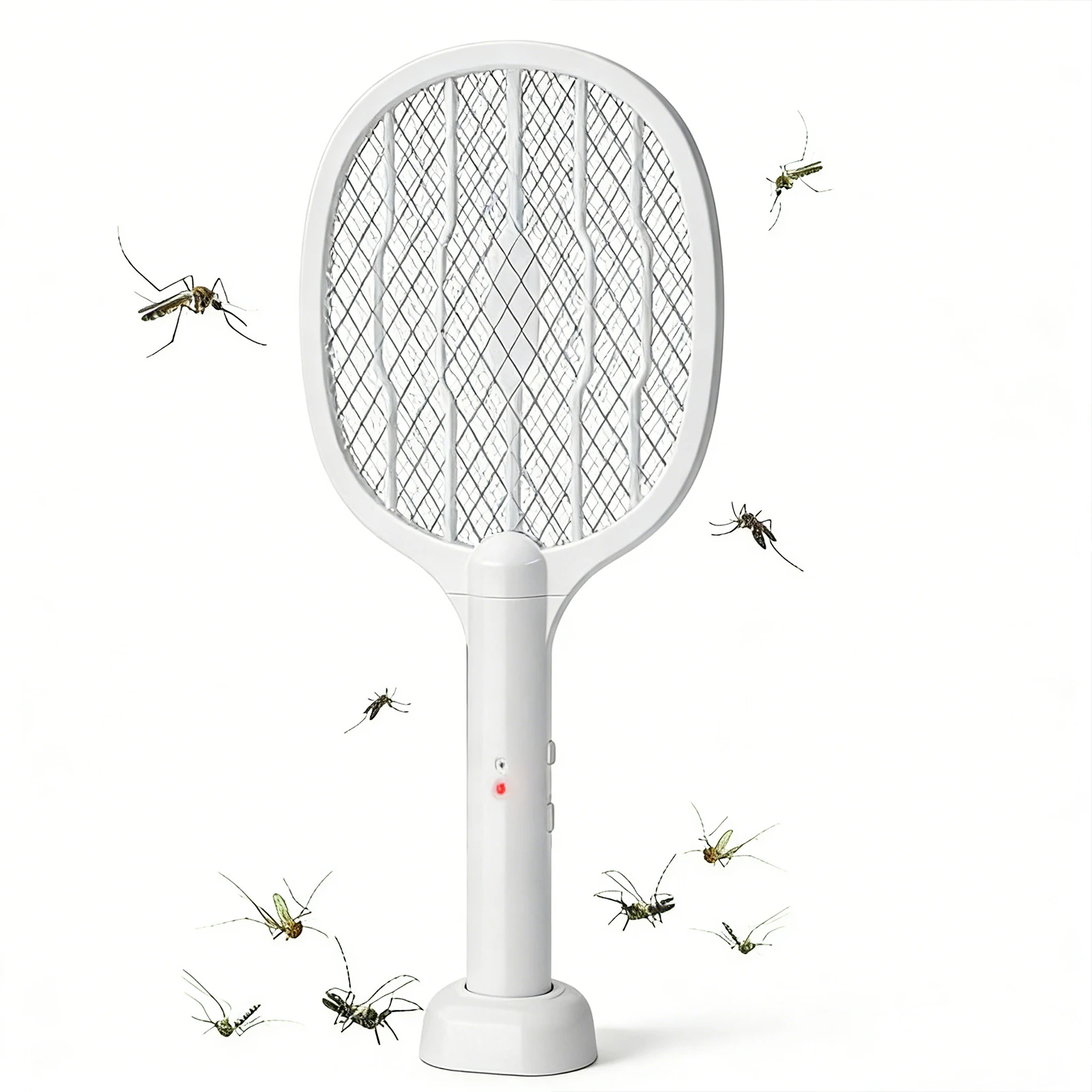 

2 in 1 Zapper Racket Handheld Mosquito Swatter Safe Fly Killer and Mosquito Trap Lamp for Home Bedroom Office Indoor Outdoor