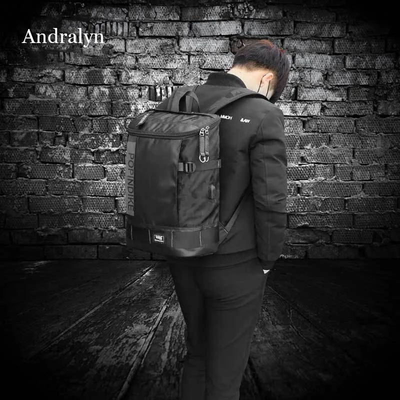 Mochila Oxford de gran capacidad para hombre, bolsa impermeable para ordenador portátil de negocios, bolsa de viaje para estudiantes, 17,3\