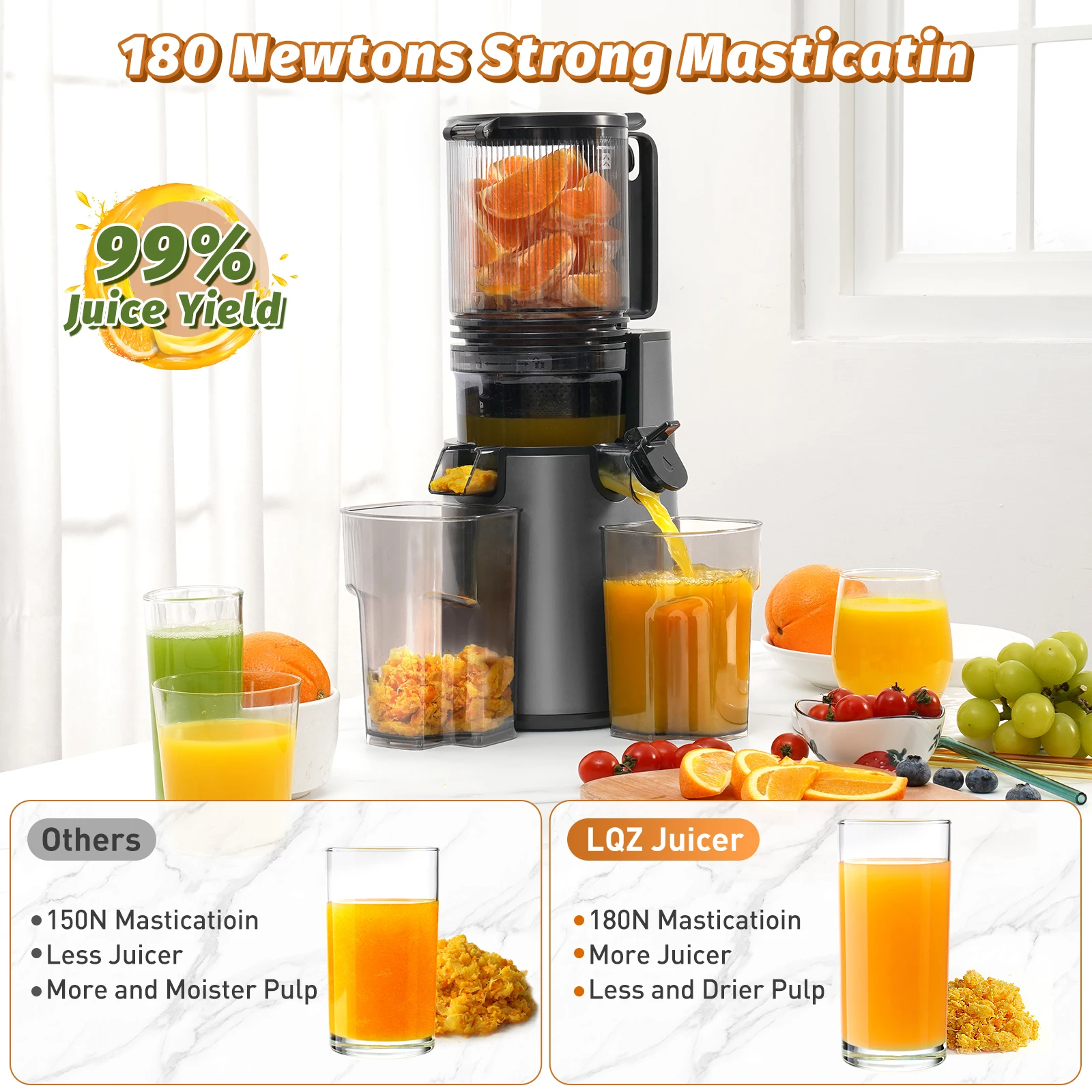 Tolife Slow Masticating Cold P - огляд і ціна Electric Slow Juicer Cold Press