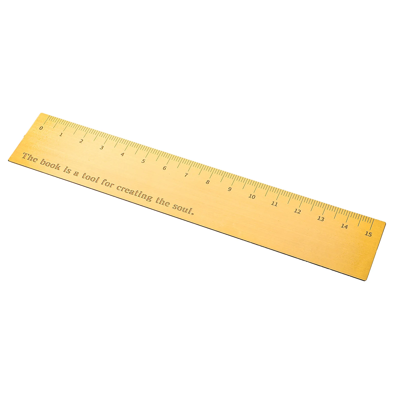 Brass Ruler Bookmark Straight Professional Geometry Student Stationery Measuring Tool Drawing Aid Small Metal Ruler Architecture