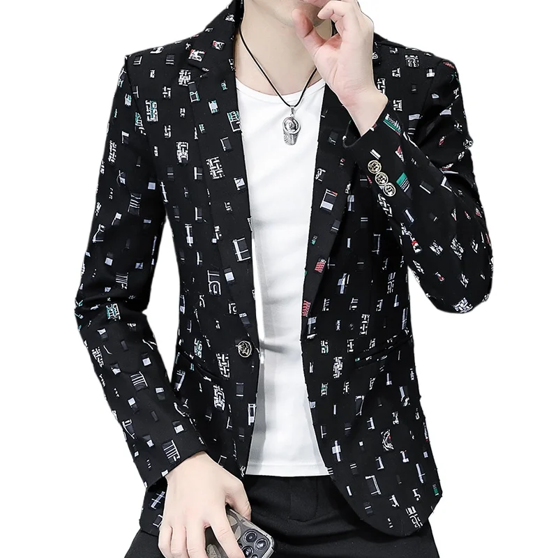 2024 Autumn Suit Men\'s Youth Slim Fashion Handsome Trend with Korean Version of A Small Suit Formal Single West Coat  M-4XL