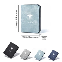 Fashion Car Driver License Cover Credit Card Wallets Holder For Tesla Model 3 Model S X Model Y Roadster SpaceX Auto Accessories