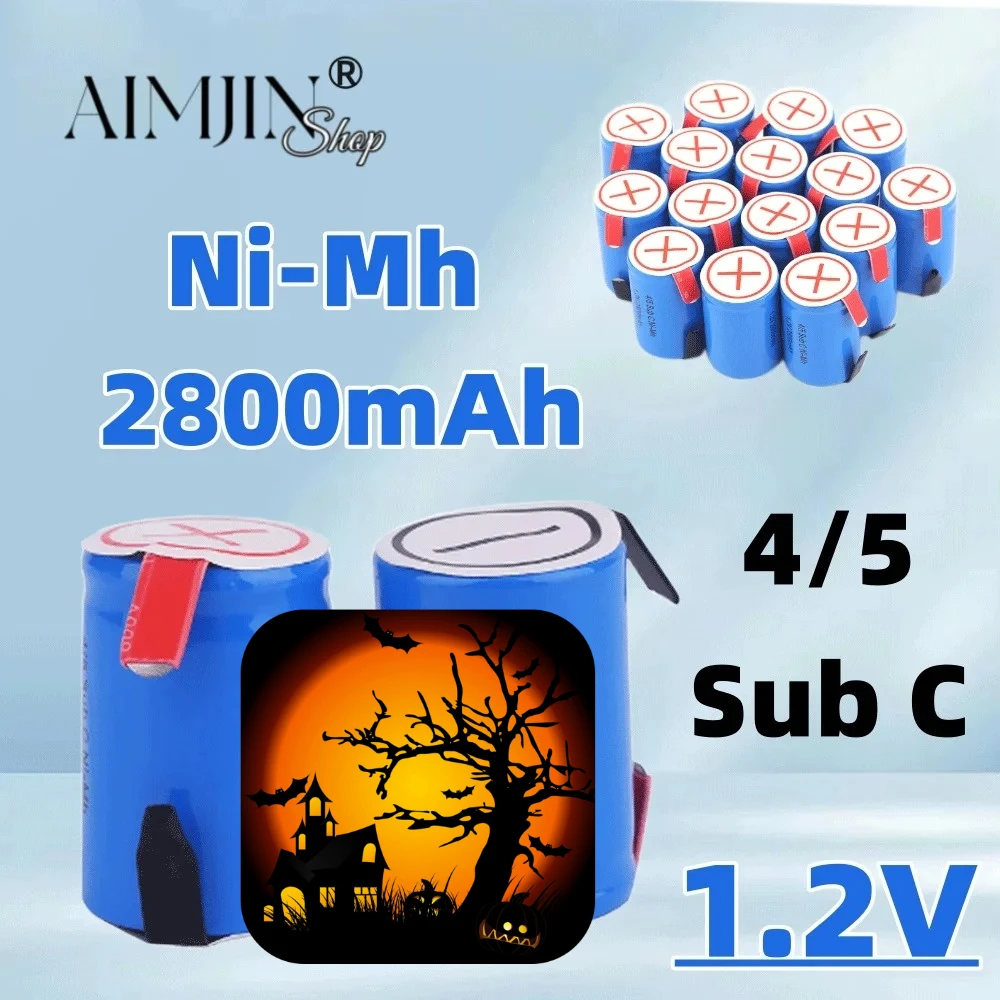 2026 جديد 100% 4/5 SC Sub C Hoge Ontlading 1.2 فولت 2800 مللي أمبير بطارية ni-mh مع علامات التبويب Lassen #1