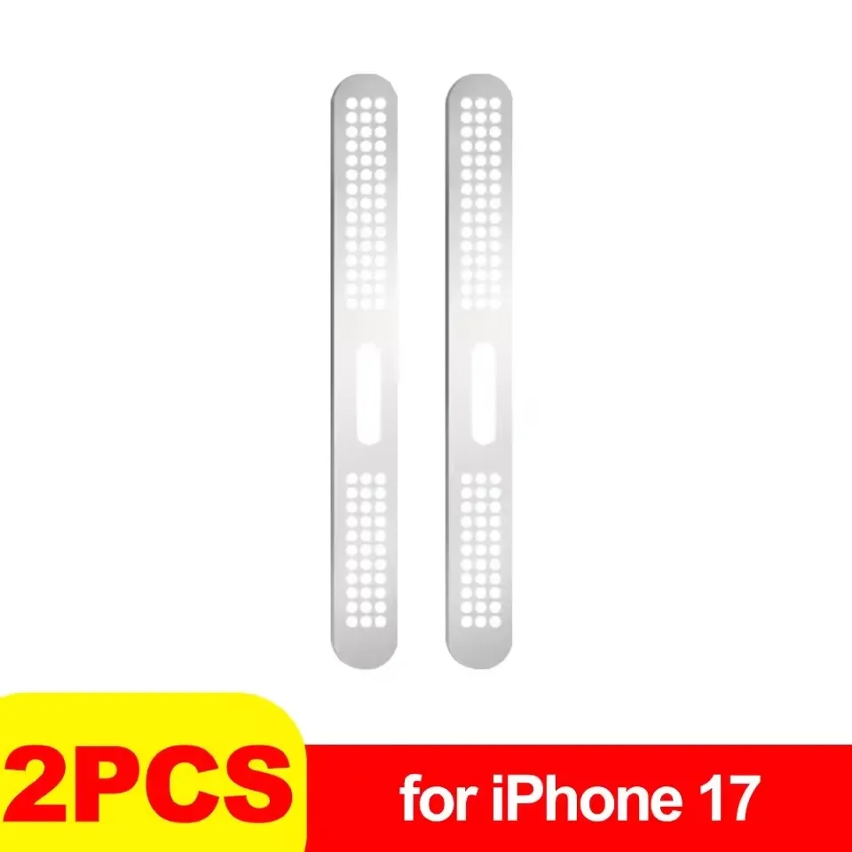 Metall Staubdicht Net Aufkleber Für iPhone 17 Pro 17 Pro Max Hörer Lautsprecher Loch Anti-staub Mesh Schutz Für iPhone 17