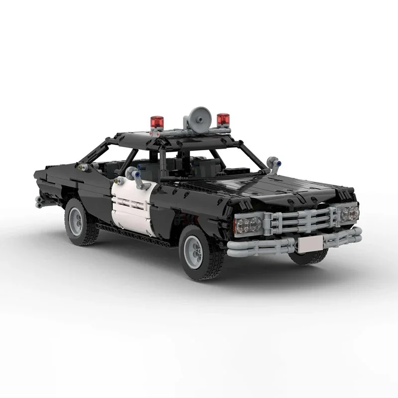 Moc 빌딩 블록 클래식 경찰차 기술 모듈러 브릭 모델 선물 크리스마스 장난감 DIY 세트 조립