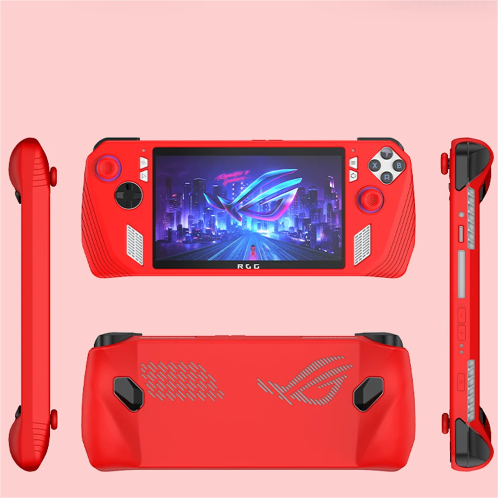ASUS ROG ALLY 핸드 헬드 전용 실리콘 케이스 커버 슬리브, 낙하 방지 스크래치 방지 게임 콘솔 보호 케이스, 소프트 쉘