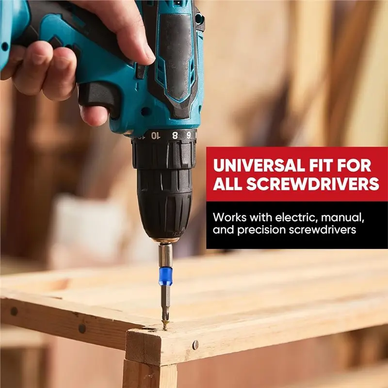 

24-часовая доставка, противоскользящее магнитное кольцо для винта, 3 шт. для дрели, держатель головки отвертки с цветным дизайном, зеленый, красный Ye