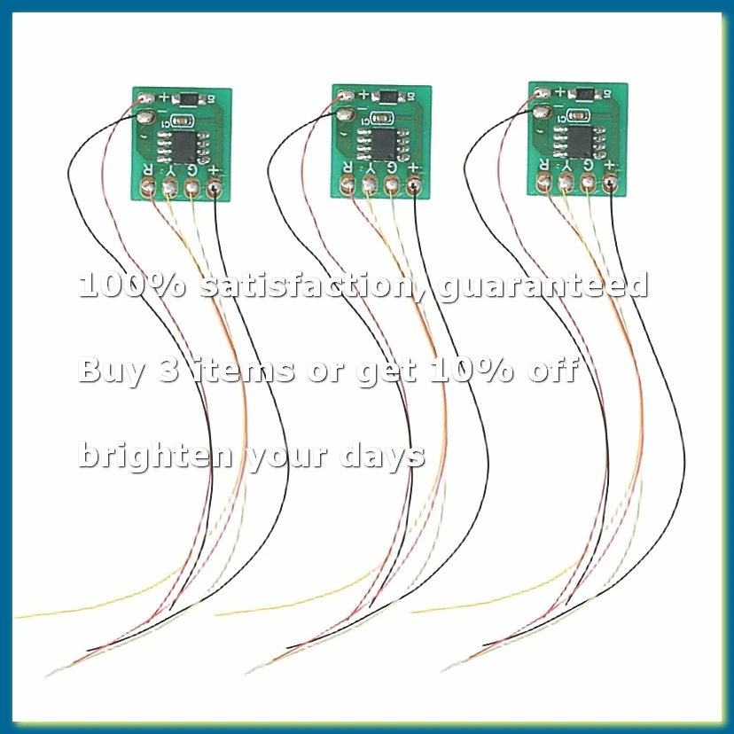 3Pcs HO N Scale Model Electric Circuit Board Traffic Light