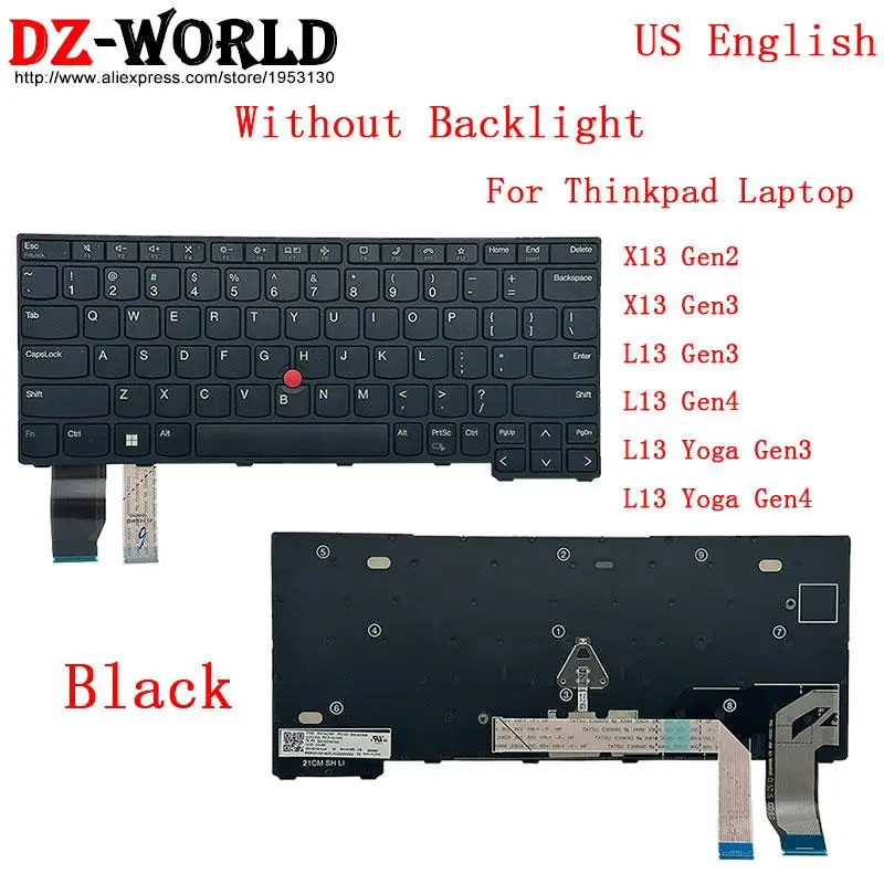米国英国英語 JP 日本語キーボード Lenovo Thinkpad X13 Gen2 Gen3 L13