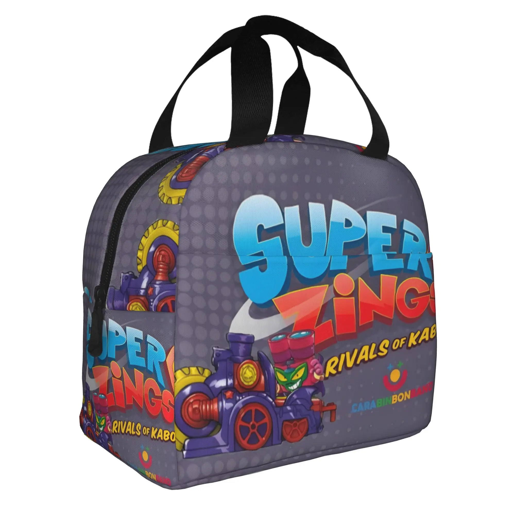 Supers Zingses Insulated Lunch Bags for Women Adventure Action Cartoon Game Resuable Cooler Thermal Food Lunch Box School