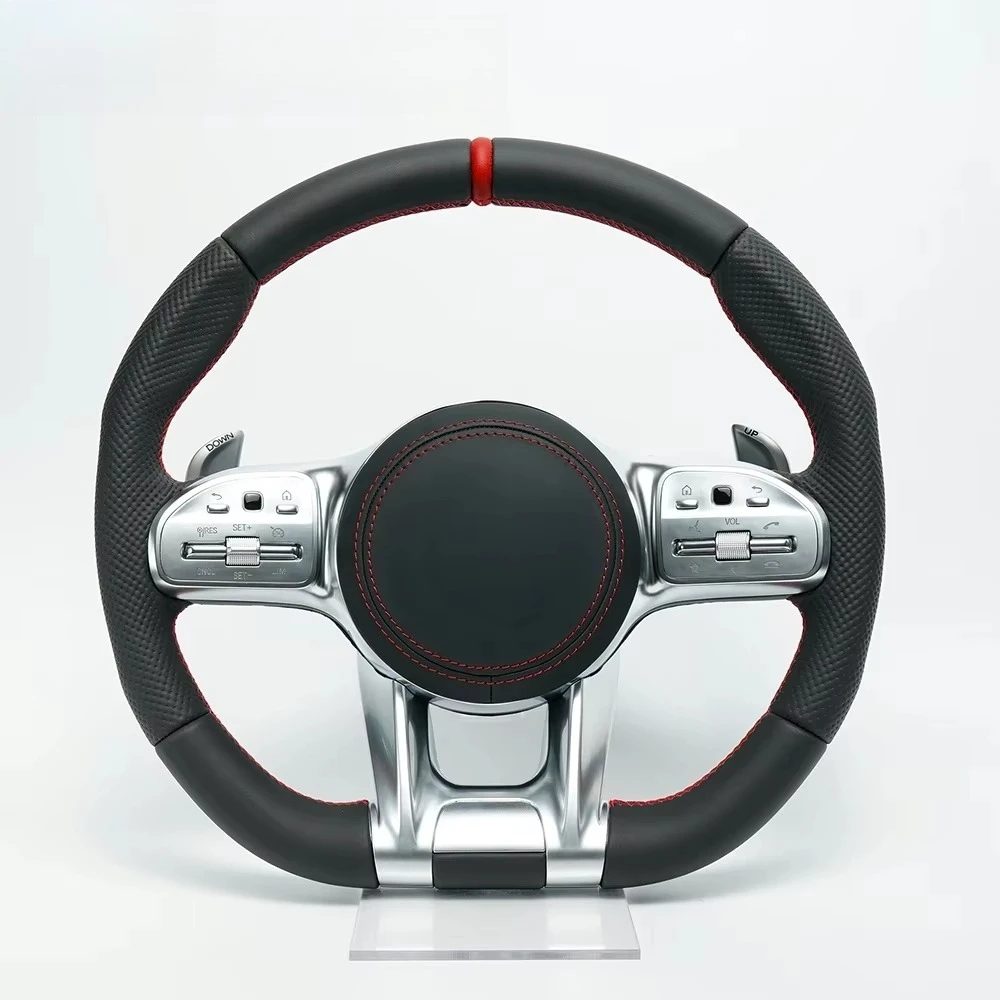 Benz e s c g classe w205 w204 w212 w211 w213 e300 w218 w222 modelo antigo atualização novo modelo led carros de volante de fibra de carbono