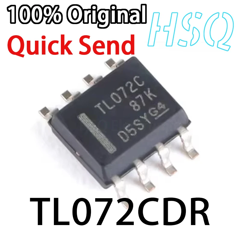 

10PCS TL072CDR TL072C Patch SOP-8 Original Dual JFET Input General Purpose Operational Amplifier Chip IC