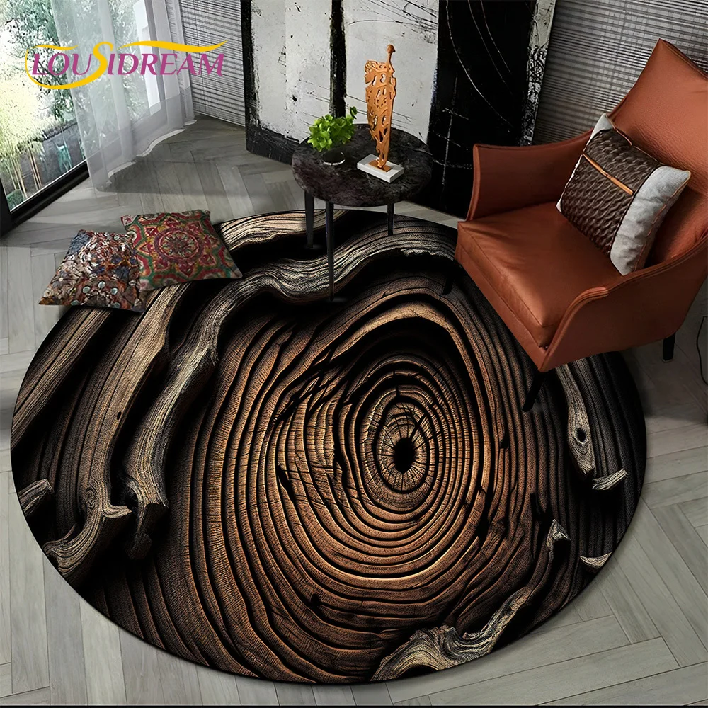 

Latest 3D Color Wood Grain Lines Round Area Rug,Carpet Rug for Living Room Bedroom Sofa Child Playroom Decor,pet Non-slip Gift