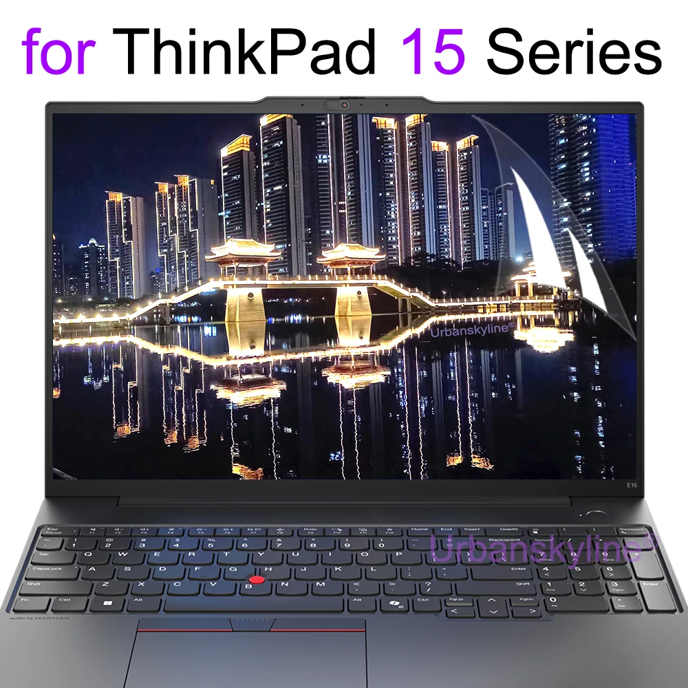 

Защитная пленка для экрана Lenovo ThinkPad 15 E15 L15 P15 T15 P1 P15s P15v T15g T15p X1 Gen 4 3 Guard HD Clear Matte Frosted Skin Film