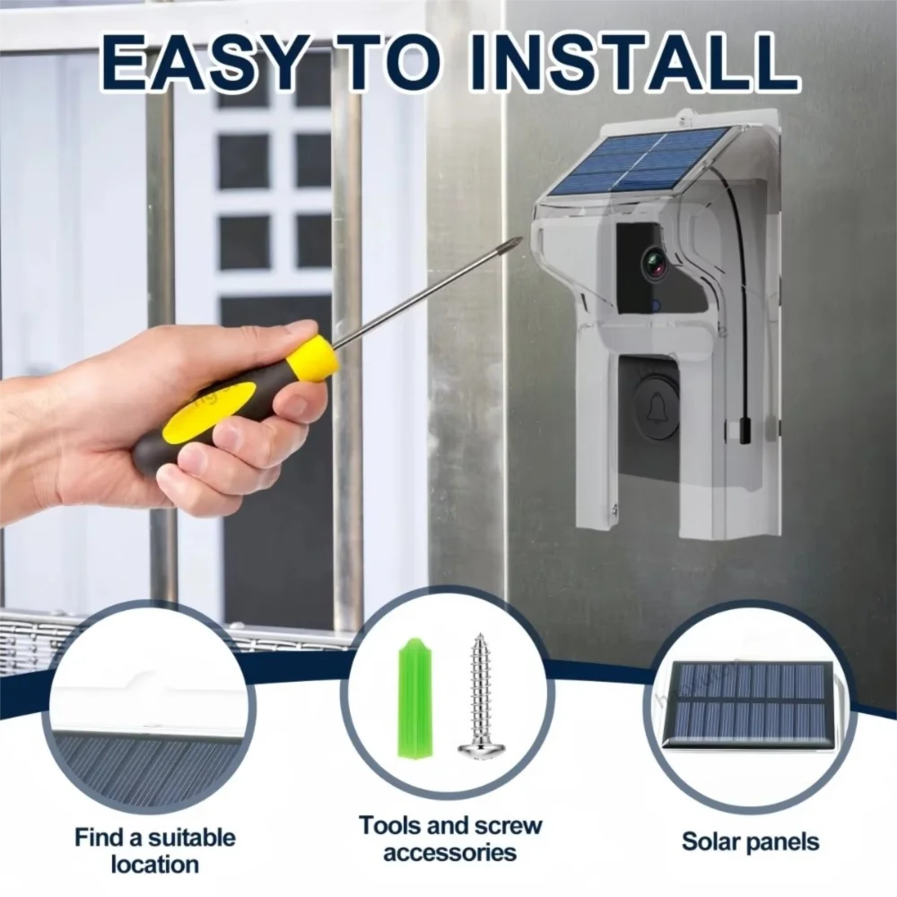 New Waterproof Doorbell Rain Cover Plastic Solar Doorbell Sun Protecter Dustproof Solar Cover Outdoor
