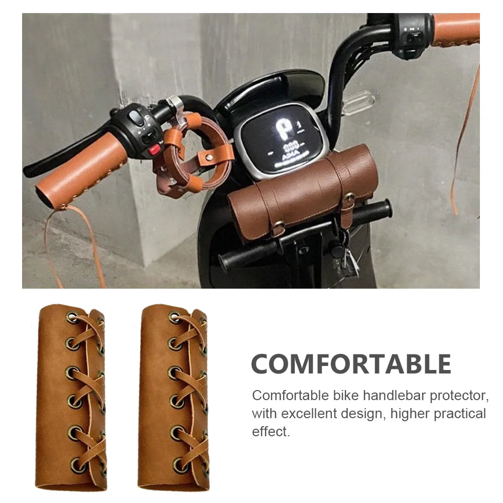 

Bicycle Handlebar Grips Soft Anti-Slip Shockproof Comfortable Bike Grips for Mountain Cycling Rainy Weather Easy for Bike